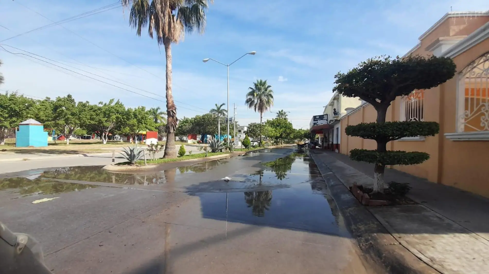 fuga de agua potable